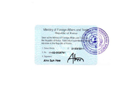 동아번역공증, 베트남 대사관 샘플